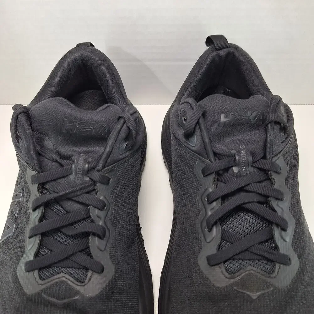 Hoka One One Gaviota 5 Wide Mens 11.5 2E Triple Black 1134234 BBLC Running Shoes